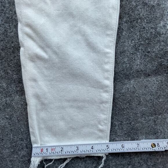 Adriano Goldschmied Jeans 28R White Farrah Skinny Ankle High Rise Lyocell - Picture 6 of 10